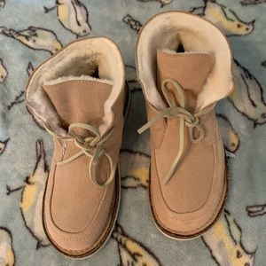 Birkenstock booties suede tan brand new hydrophobic 37